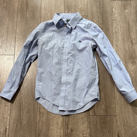 Lauren Ralph Lauren Other - Lauren Ralph Lauren Youth Button Up Crest Logo Preppy Academic Shirt 16R